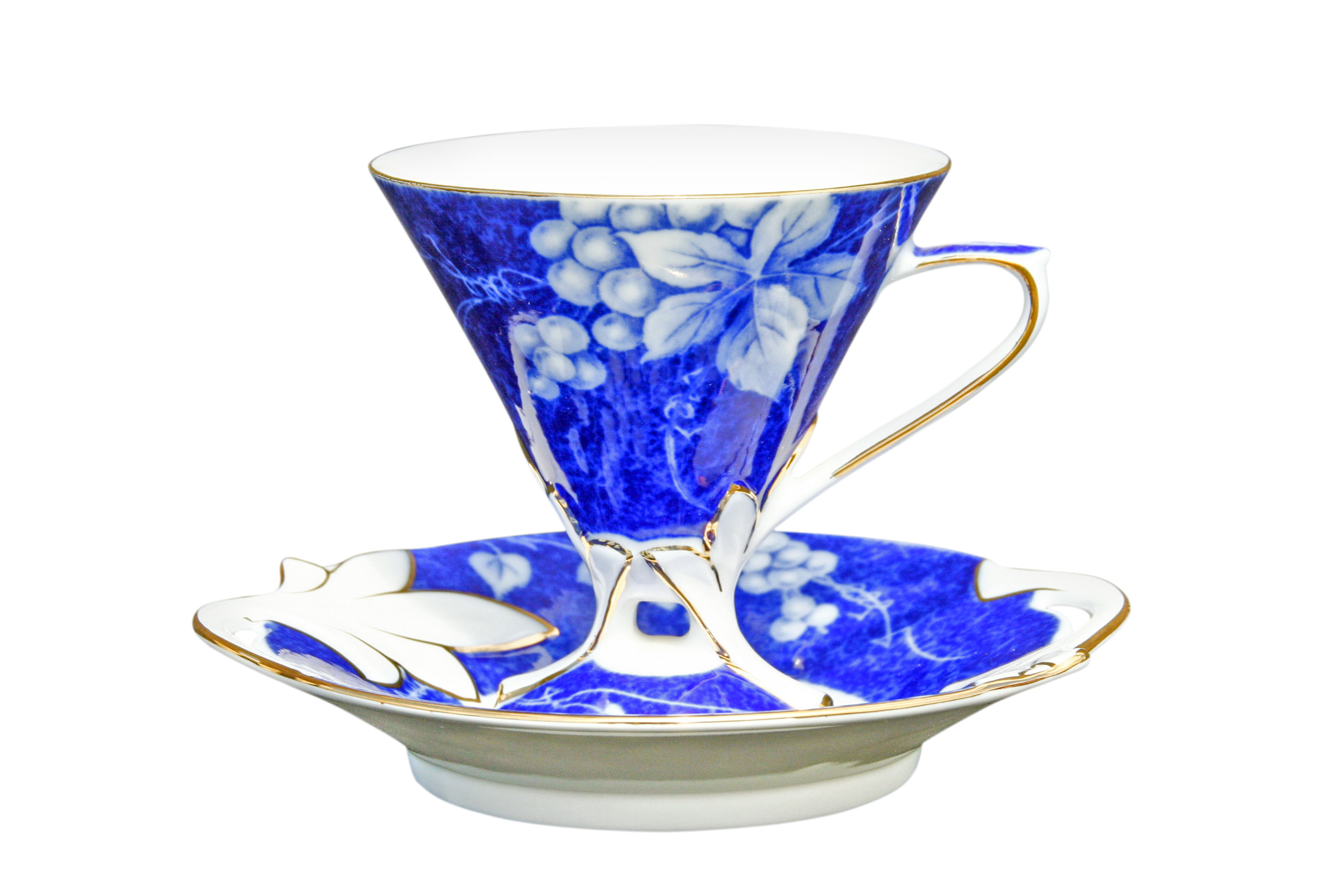 Grape Blue 1 Cup & Saucer Set Grape Blue 1 Cup & Saucer Set