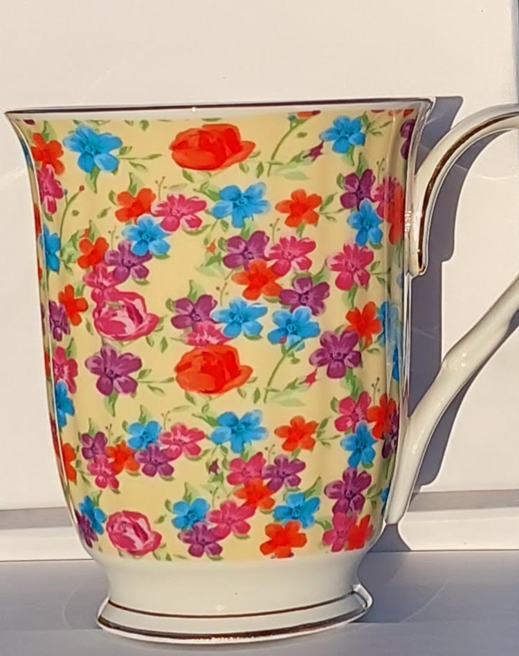 Cream Flower Garden Chintz Beaker Cream Flower Garden Chintz Beaker