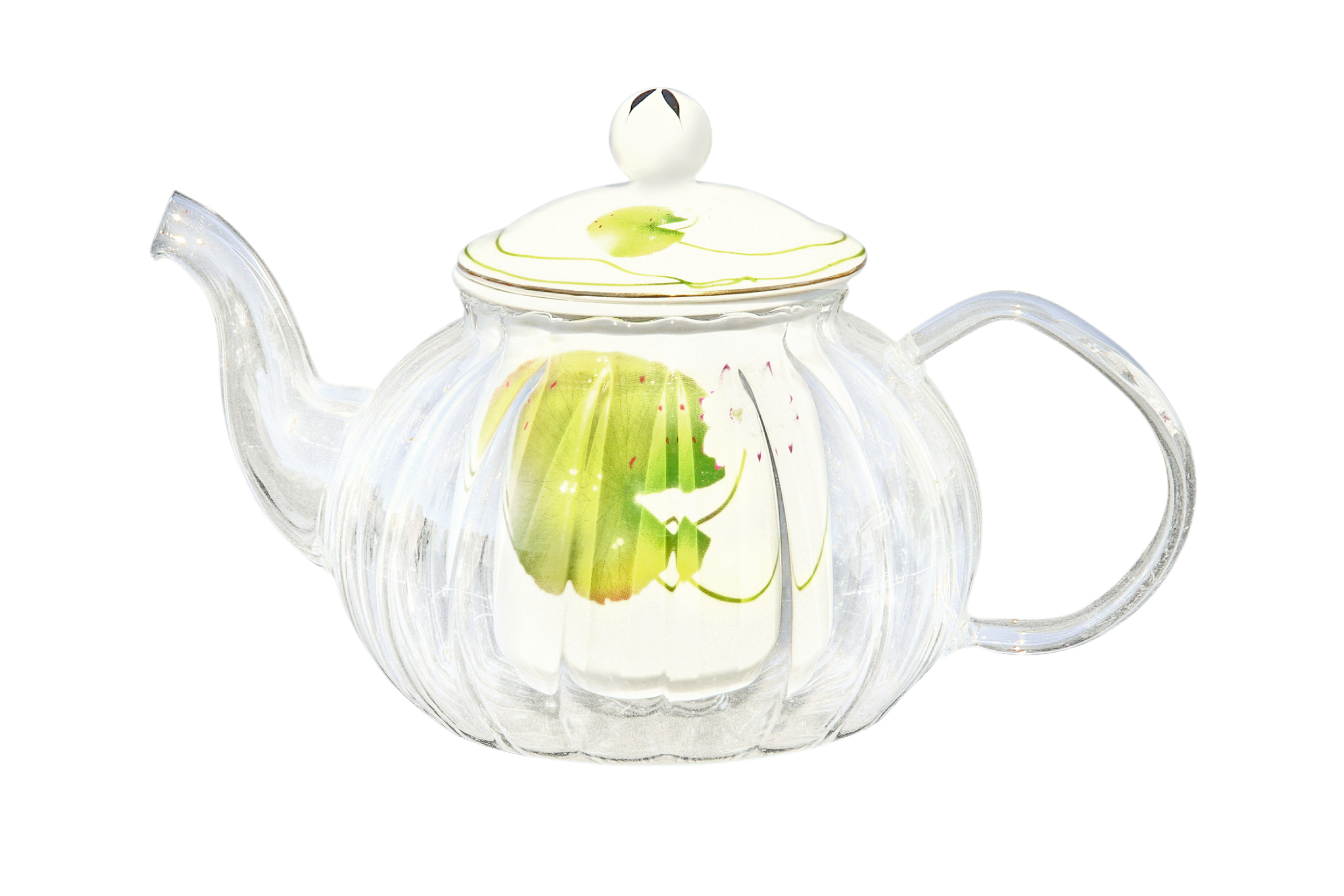Glass/Porcelain infused Teapot Lilypad Lake Glass/Porcelain infused Teapot Lilypad Lake