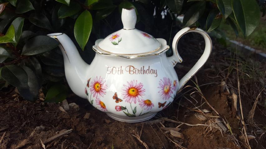 50th Birthday Teapot 50th Birthday Teapot