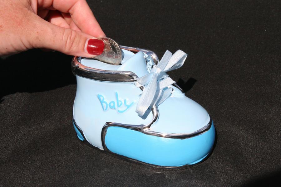 Baby Money Box Bootie Blue Baby Money Box Bootie Blue