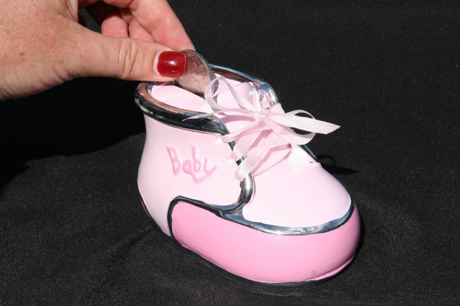 Baby Money box Bootie Pink Baby Money box Bootie Pink