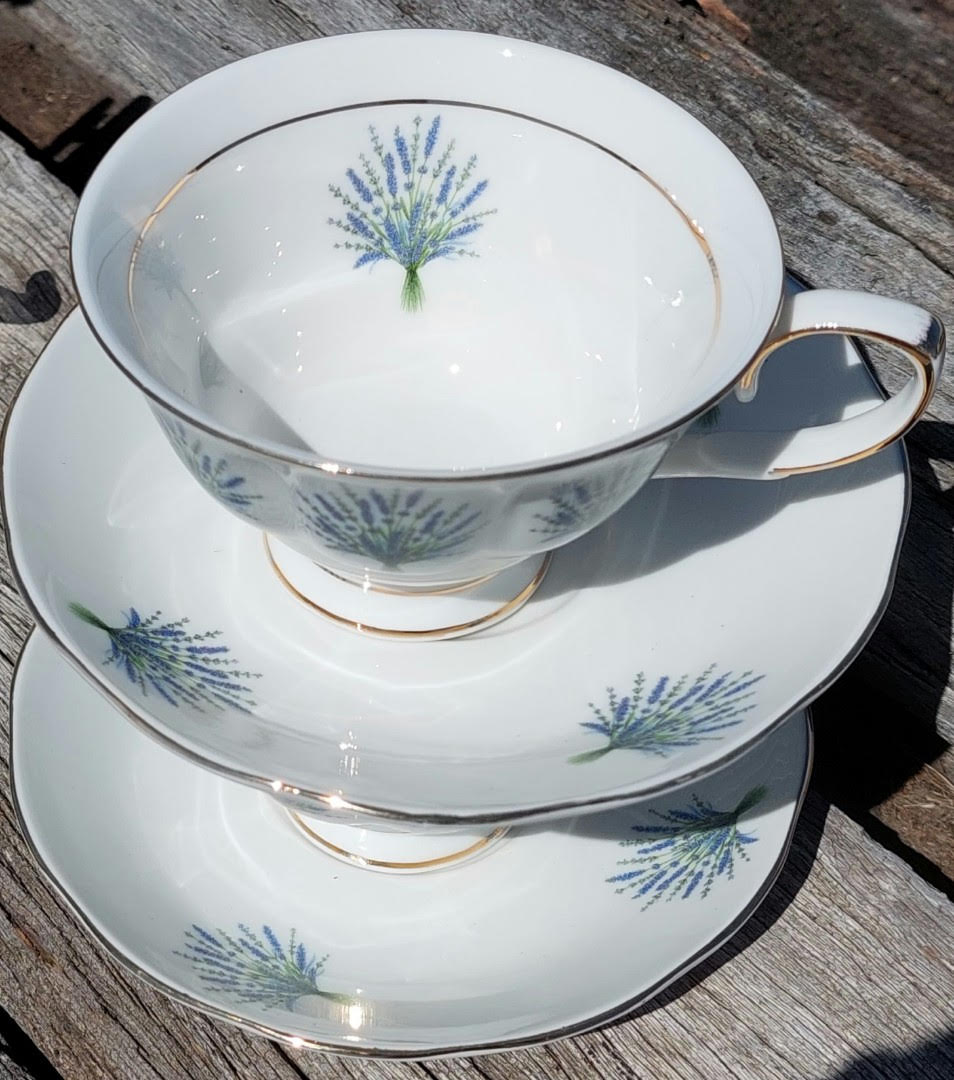 Lavender 2 Cup & Saucer Set (Custom) Lavender 2 Cup & Saucer Set (Custom)