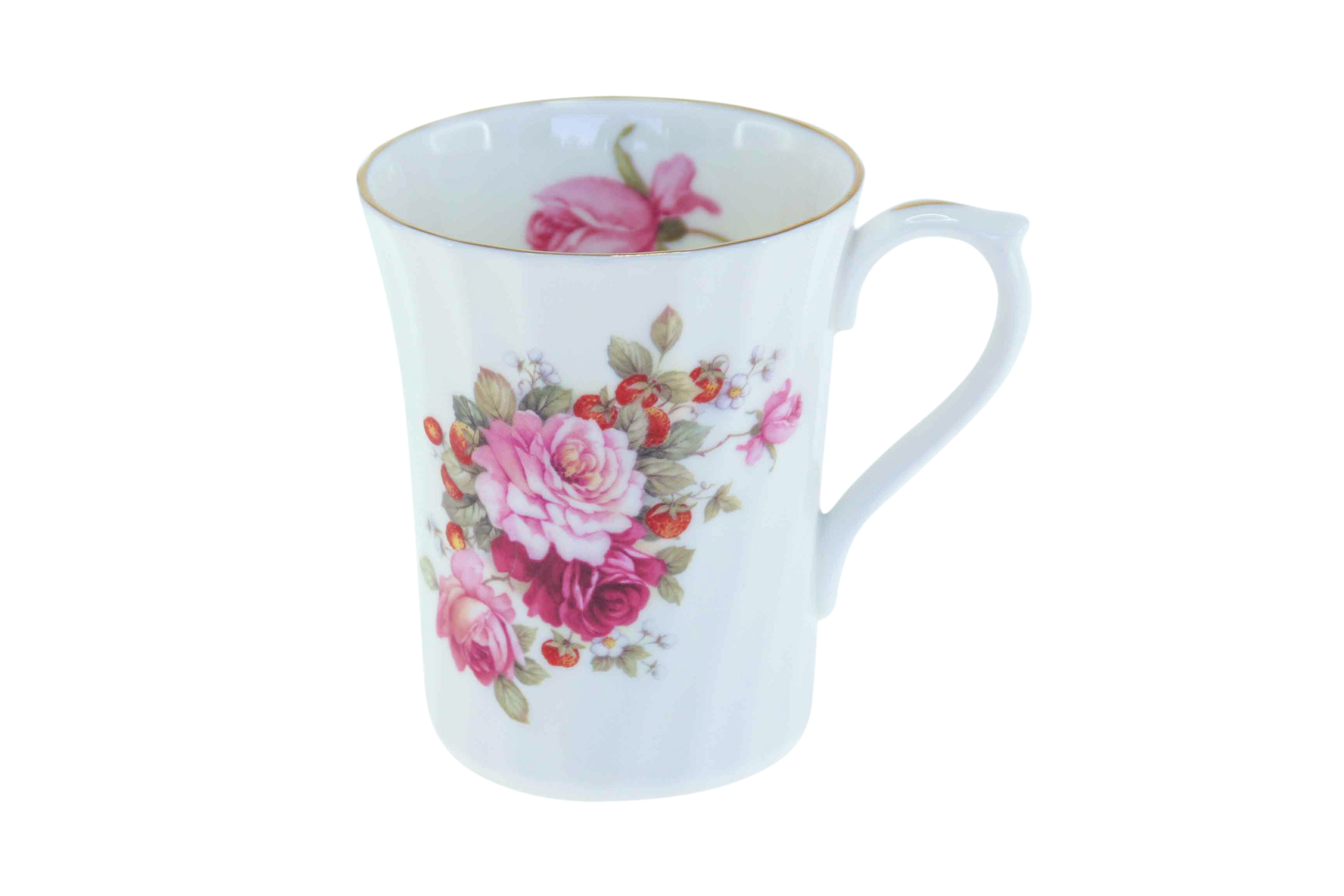 Strawberry Rose Swirl Mug Strawberry Rose Swirl Mug