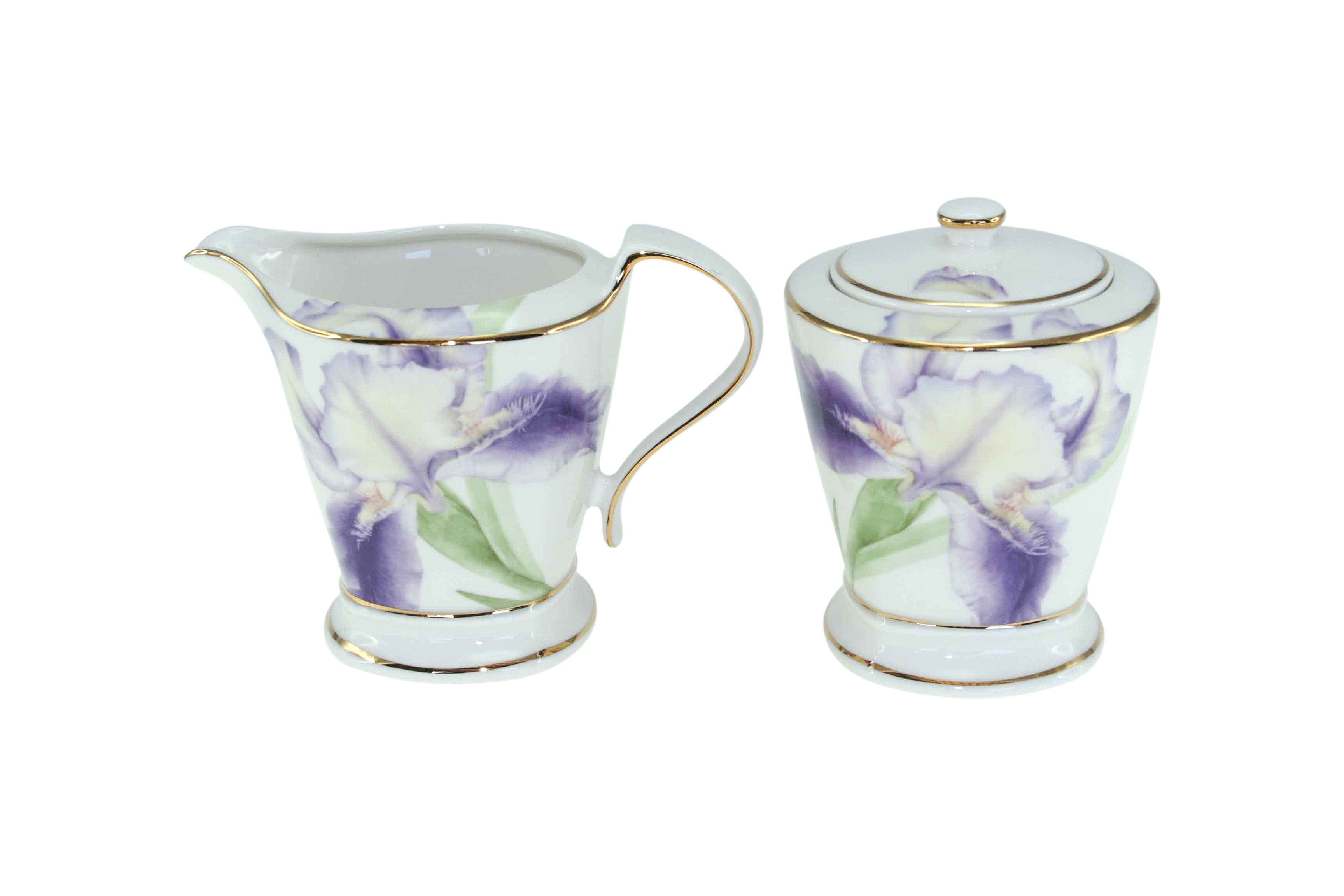 Purple Iris Milk & Sugar Set Purple Iris Milk & Sugar Set