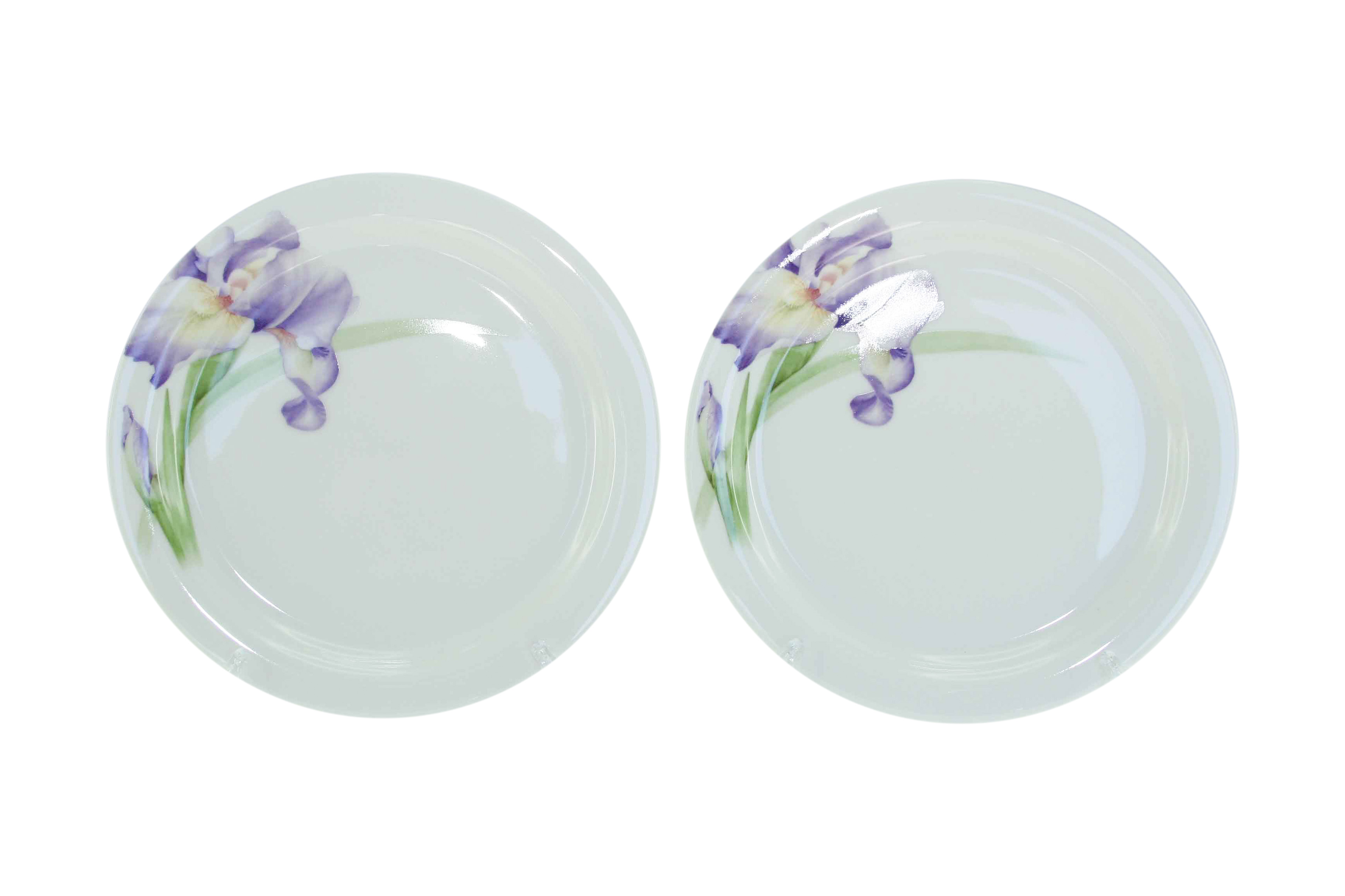 Purple Iris Sideplate Set Purple Iris Sideplate Set
