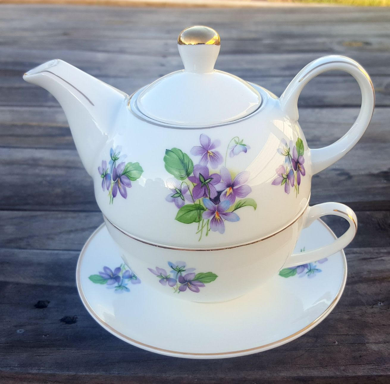 Violet Garden Tea for one (Custom) Violet Garden Tea for one (Custom)
