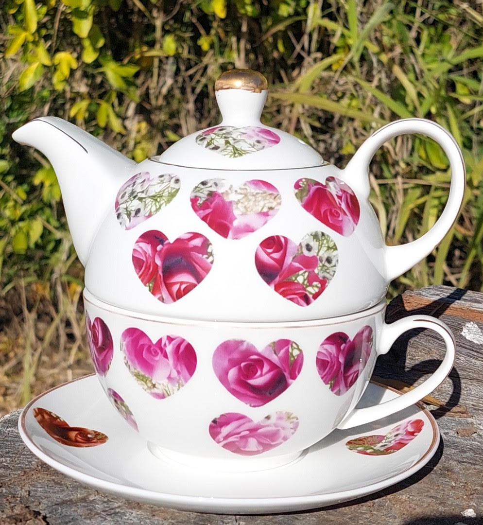 Candy Bloom Heart Tea for One (Custom) Candy Bloom Heart Tea for One (Custom)