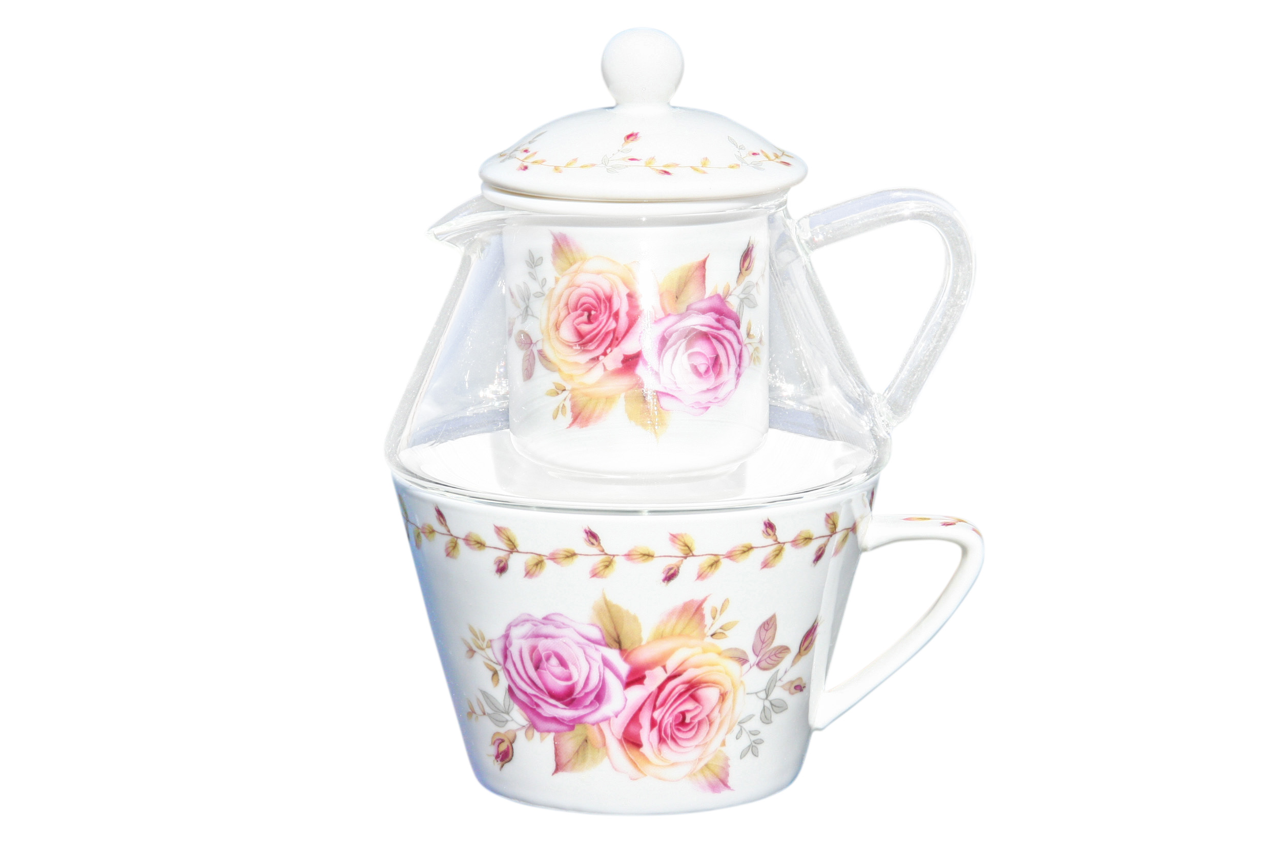 Glass/Porcelain T41 Romantic Rose Glass/Porcelain T41 Romantic Rose