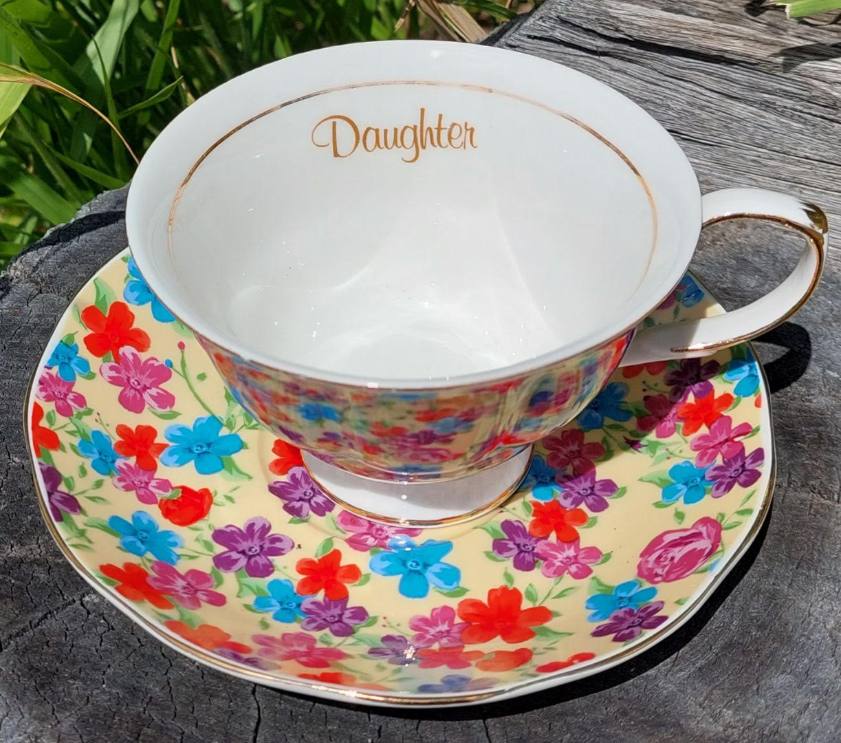 Daughter Cream Flower Teacup (Custom) Daughter Cream Flower Teacup (Custom)