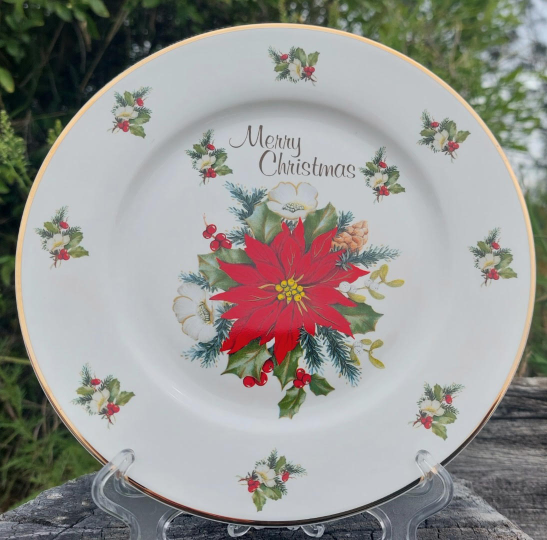 Red Joy Merry Christmas Plate (Custom) Red Joy Merry Christmas Plate (Custom)